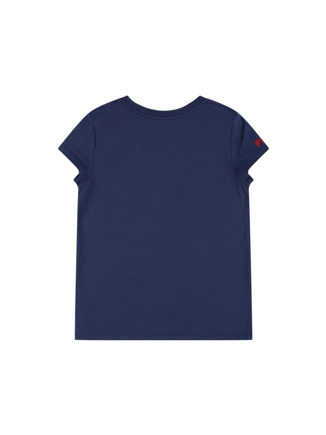 POLO RALPH LAUREN EMBROIDERED COTTON JERSEY T-SHIRT 