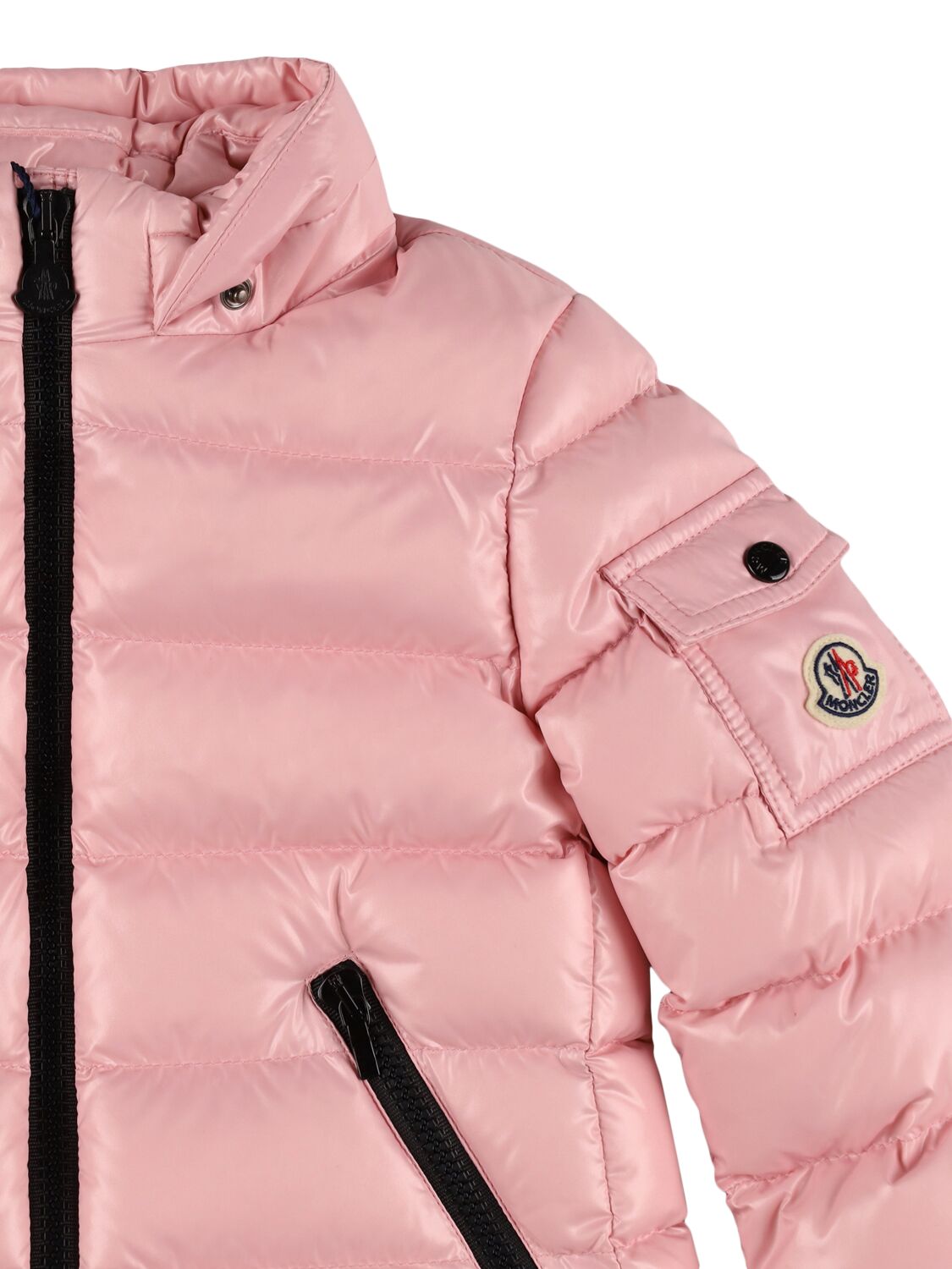 Shop Moncler Bady Nylon Down Jacket In Pink