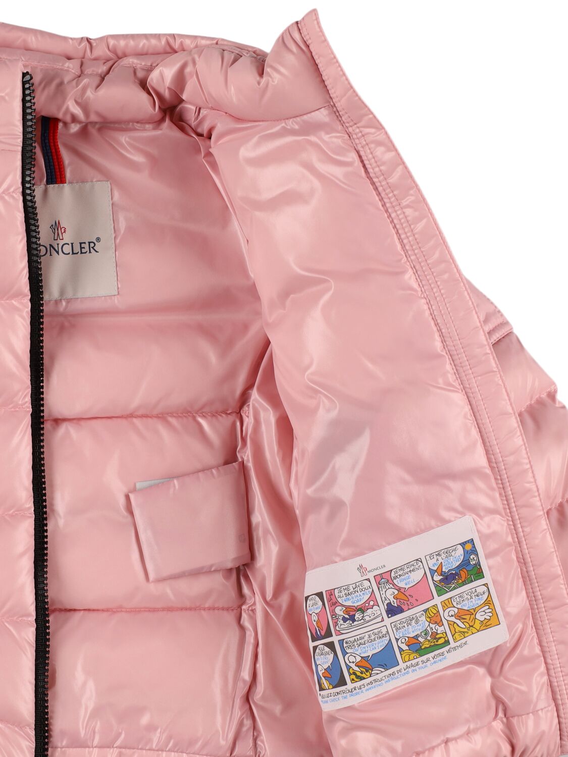 Shop Moncler Bady Nylon Down Jacket In Pink