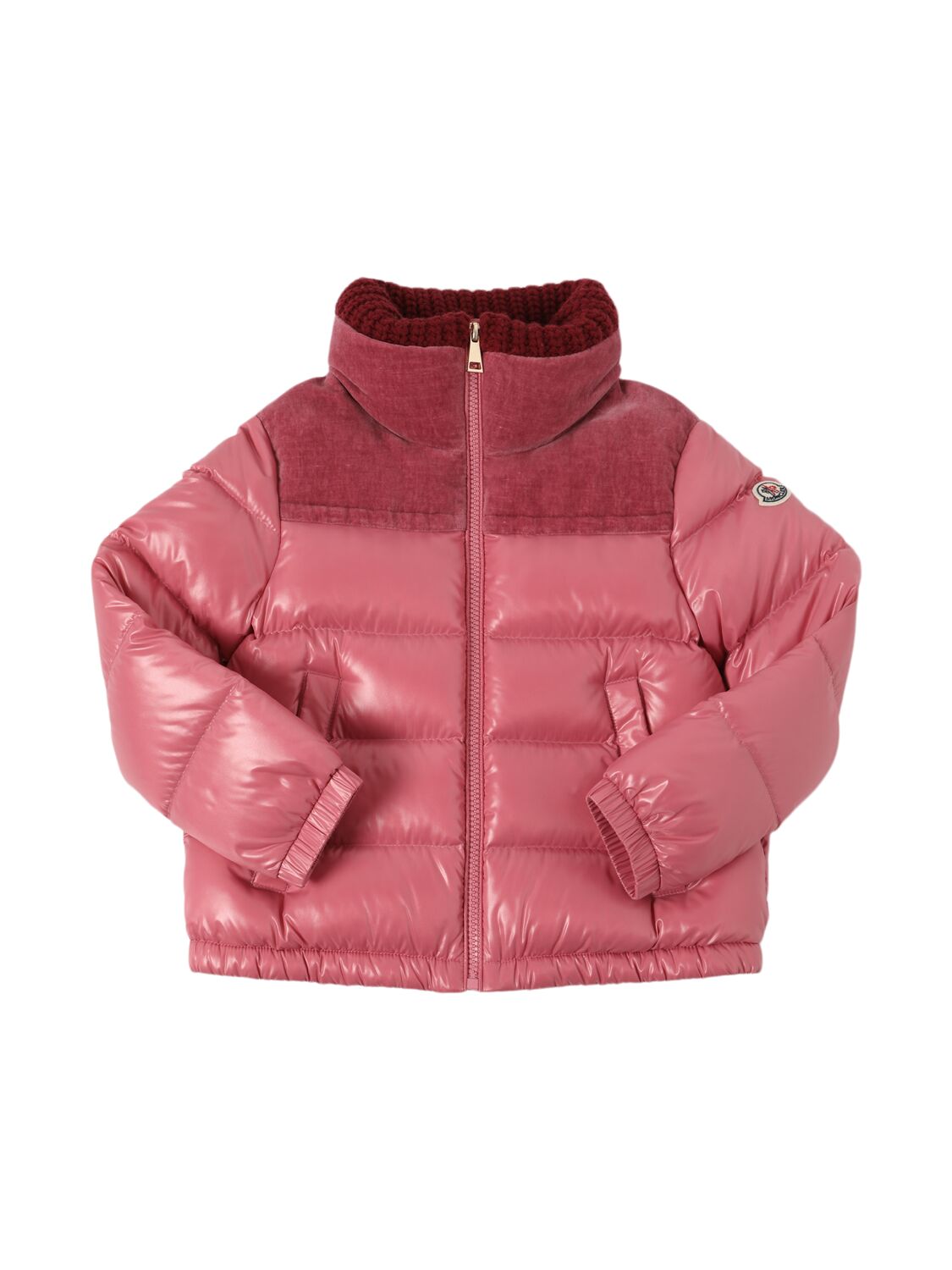 Moncler Auffrique Nylon Down Jacket In Pink