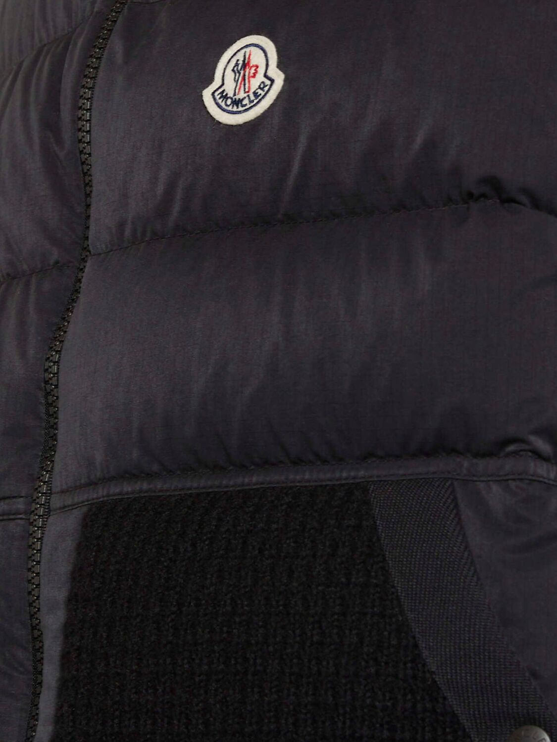 Shop Moncler Larici Tech Down Vest In Black