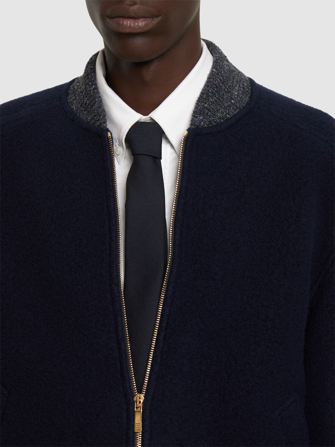 Shop Thom Browne Classic Wool Twill Tie In Navy