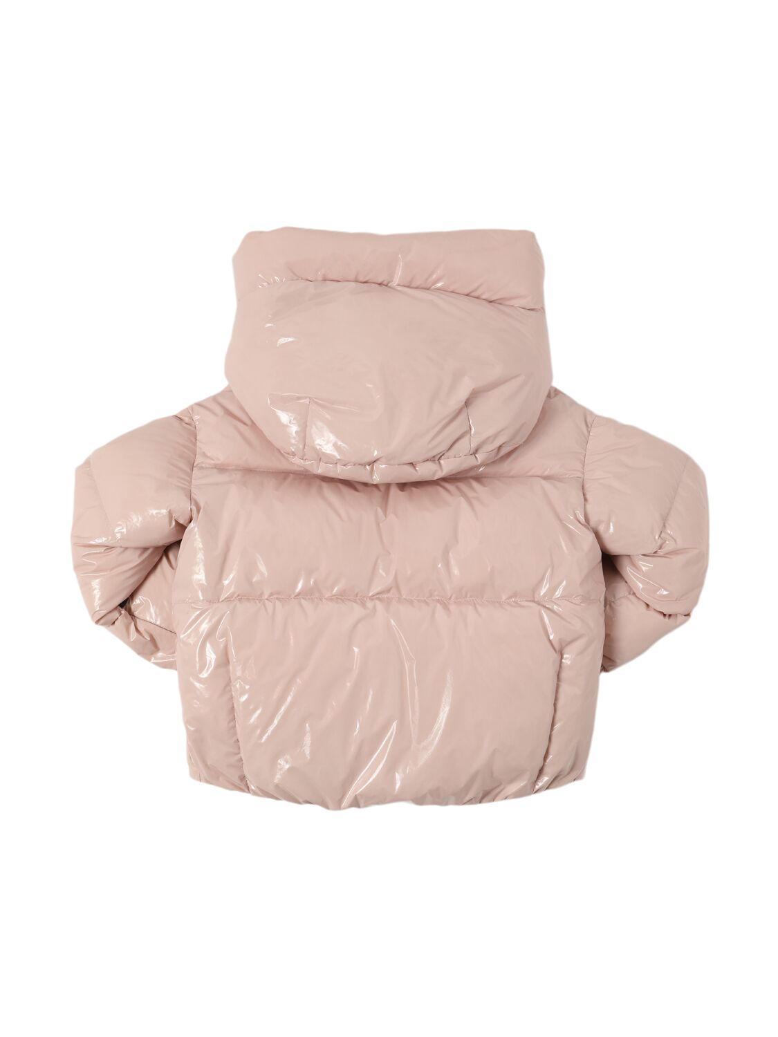 Shop Moncler Auron Performance Shiny Down Jacket In Mauve