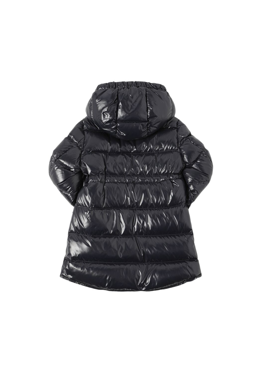 Shop Moncler Dacca Nylon Down Long Parka In Navy