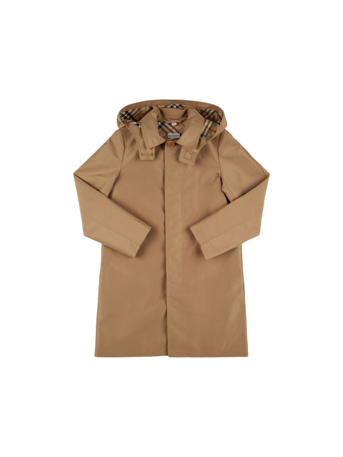 Burberry Kids' Trenchcoat Aus Nylongabardine In Brown