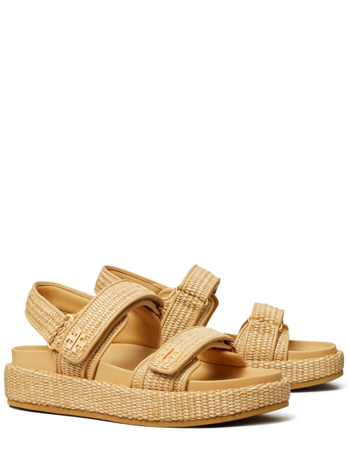 Shop Tory Burch 30mm Kira Leather Sandals In Natural