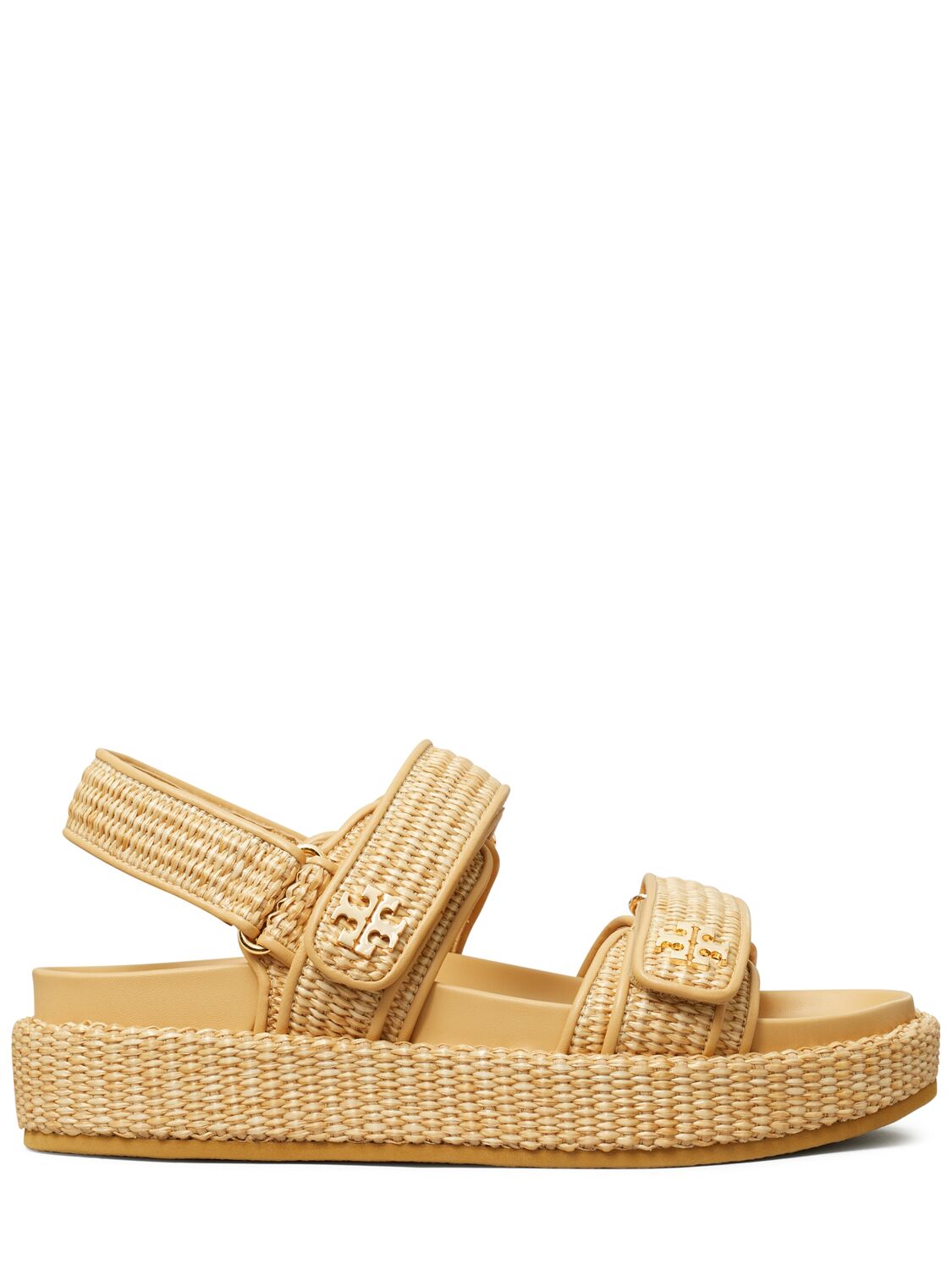 Tory Burch 30mm Kira Leather Sandals In Natural