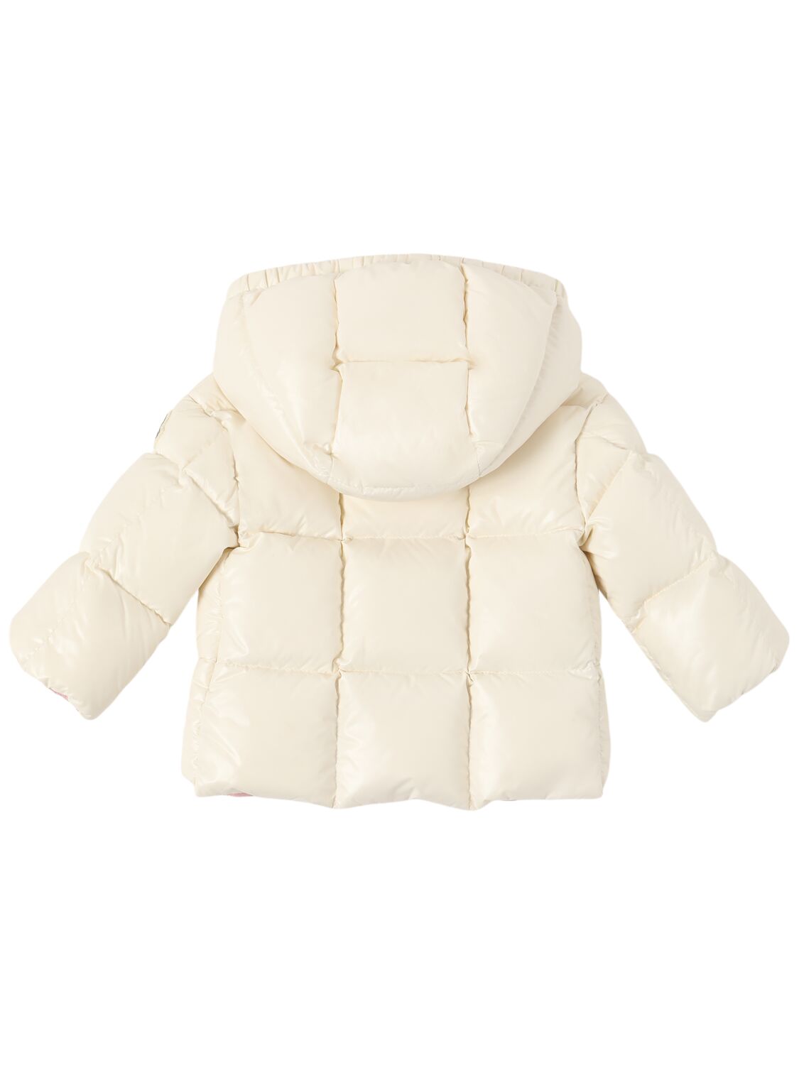 Shop Moncler Parana Nylon Down Jacket In Silk White