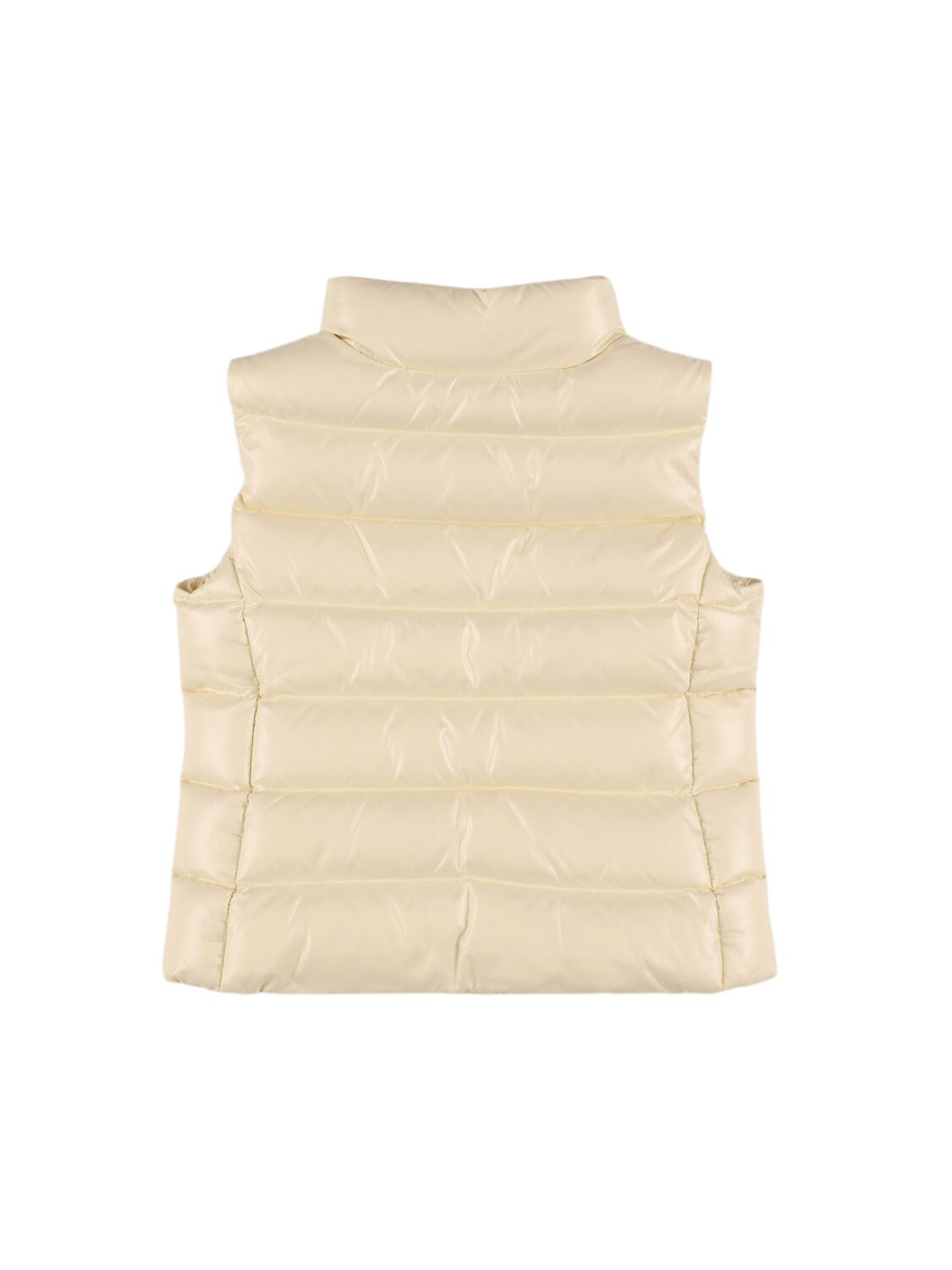 Shop Moncler Ghany Nylon Down Vest In 米白色