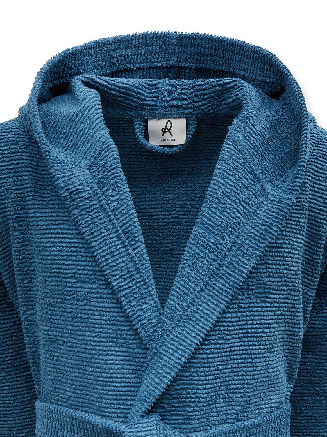 Shop Lanerossi Pantelleria Bathrobe In Blue