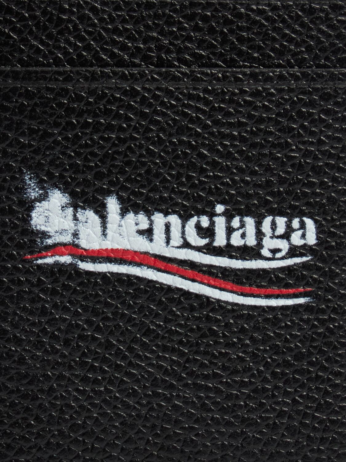 Shop Balenciaga Cash Magnet Leather Card Holder In Black