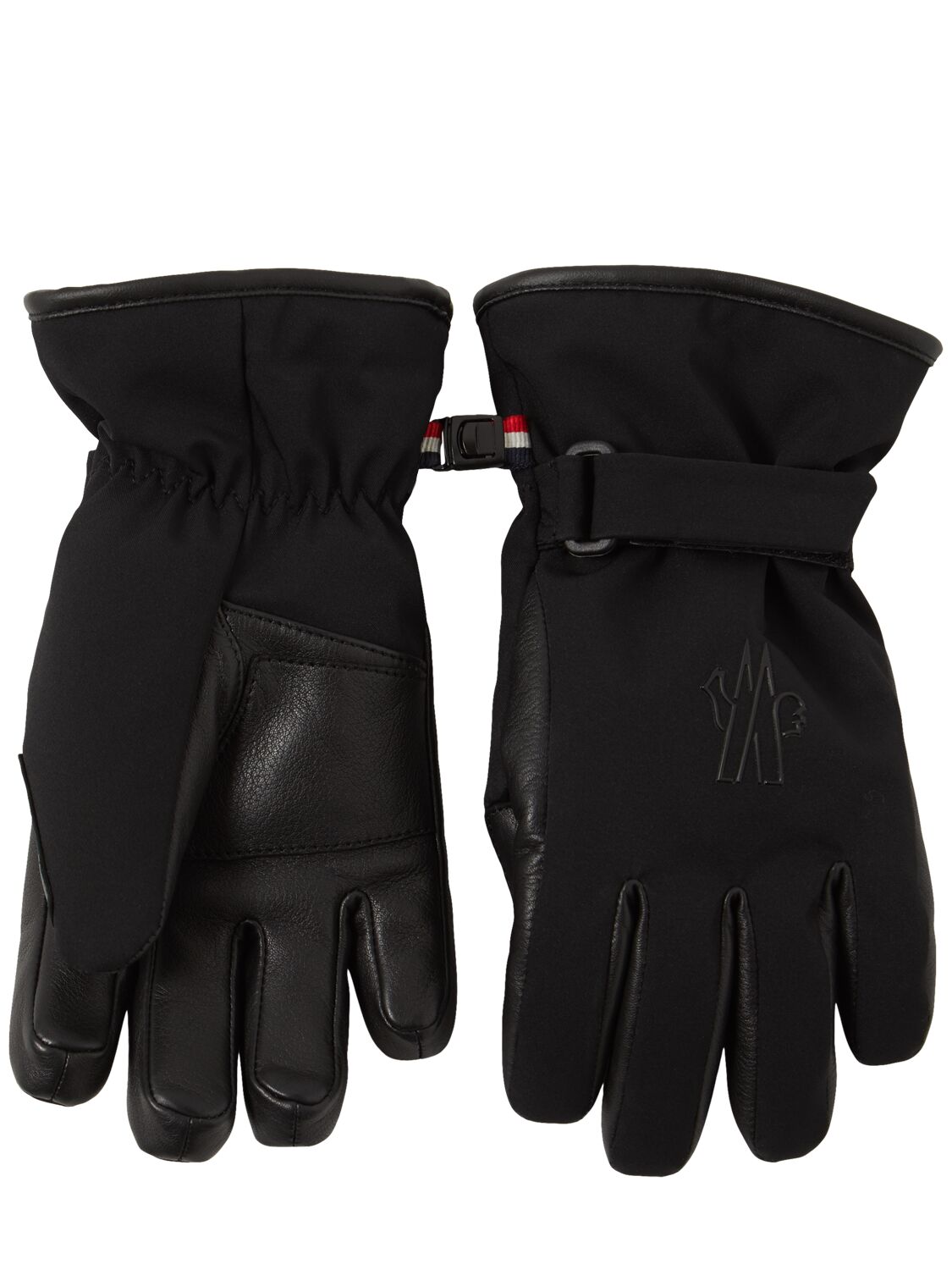 Moncler Padded Tech Gloves In Black