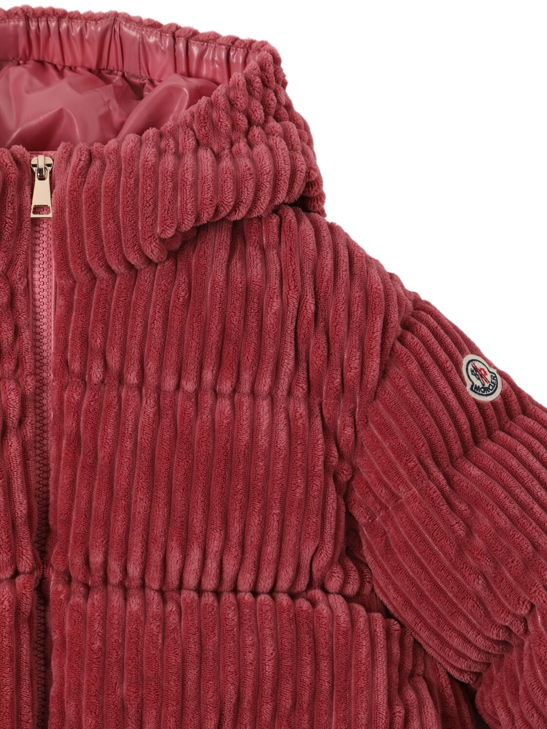 Shop Moncler Arline Tech Down Jacket In Pink