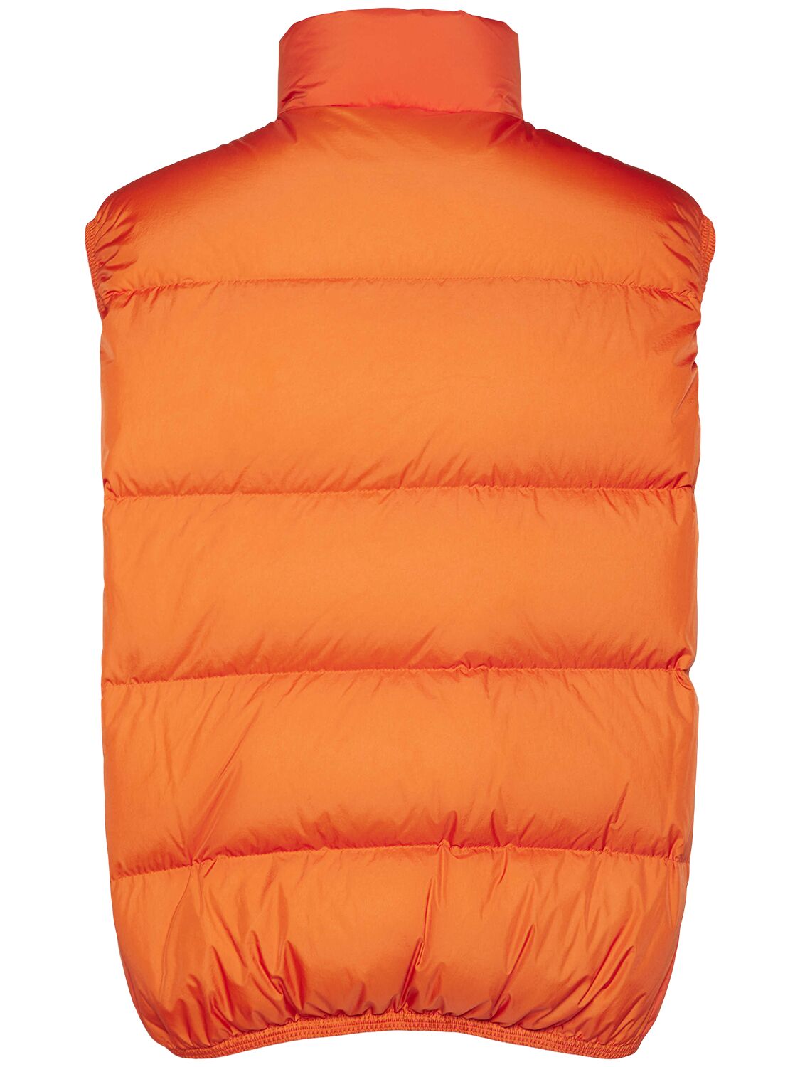 Shop Moncler Almaz Super Light Nylon Down Vest In Orange