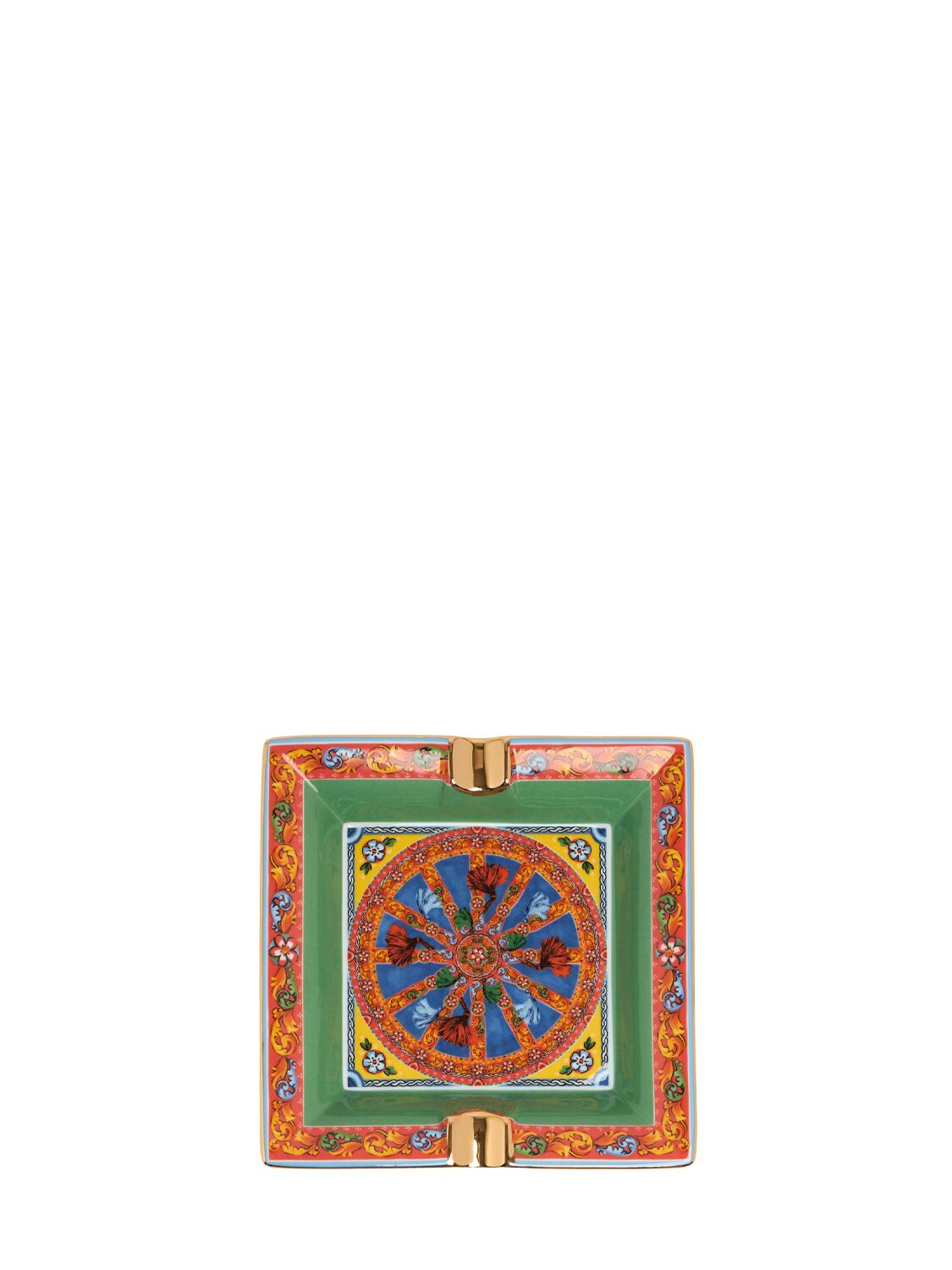 Dolce & Gabbana Carretto Siciliano Ashtray In Multi