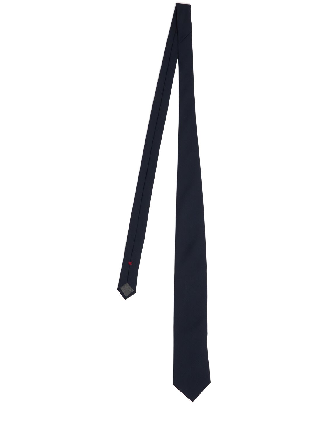 Brunello Cucinelli 120's Wool Tie In Blue