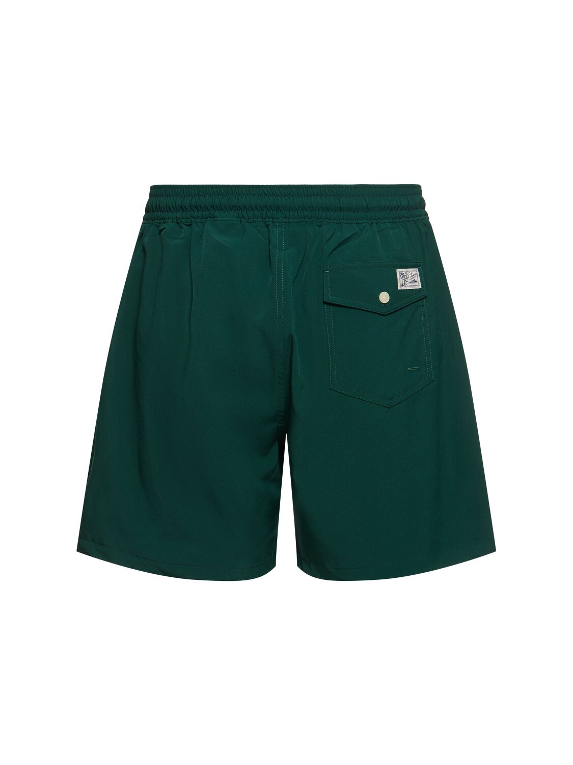 Shop Polo Ralph Lauren Traveler Swim Shorts In Moss Agate