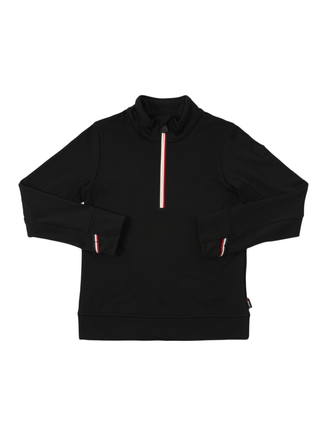 Moncler Tricolour Tech Sweatshirt In Black