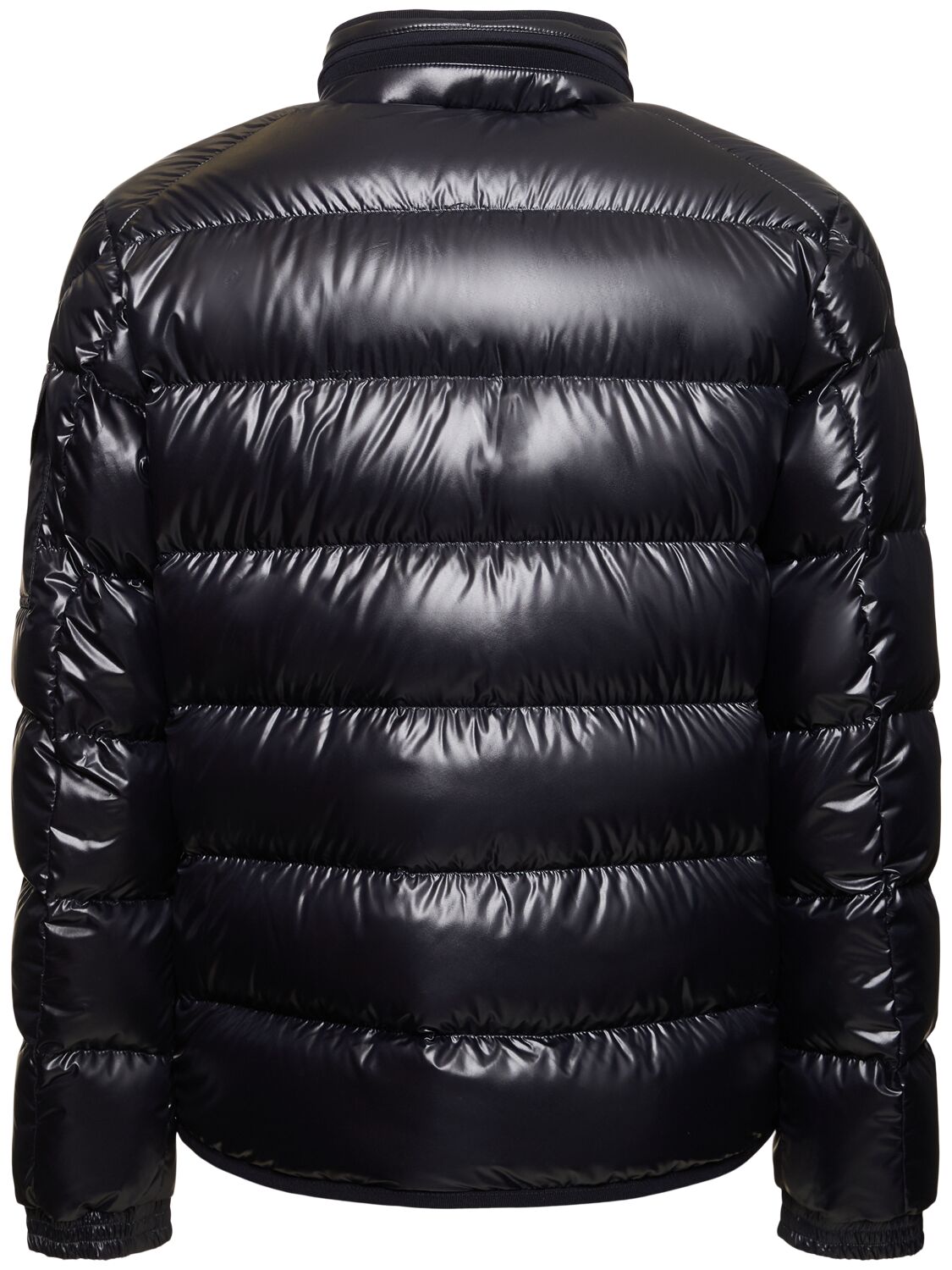 Shop Moncler Gourette Tech Down Jacket In 海军蓝