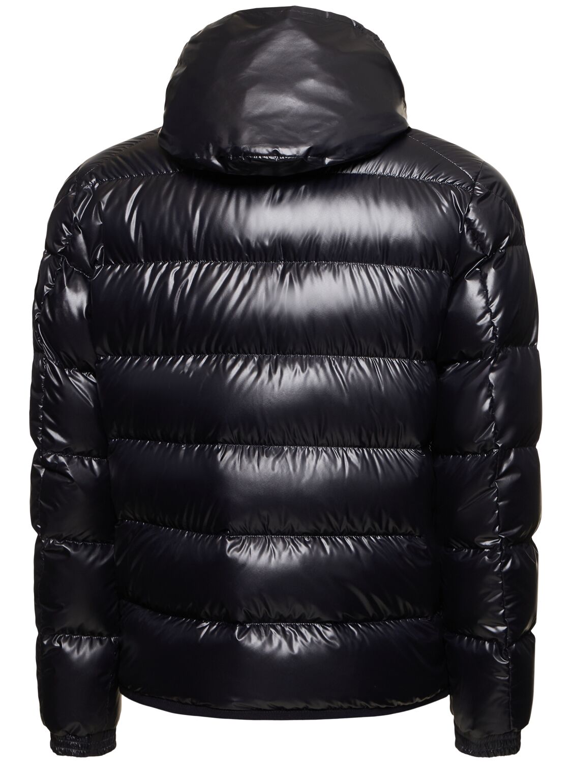 Shop Moncler Gourette Tech Down Jacket In 海军蓝