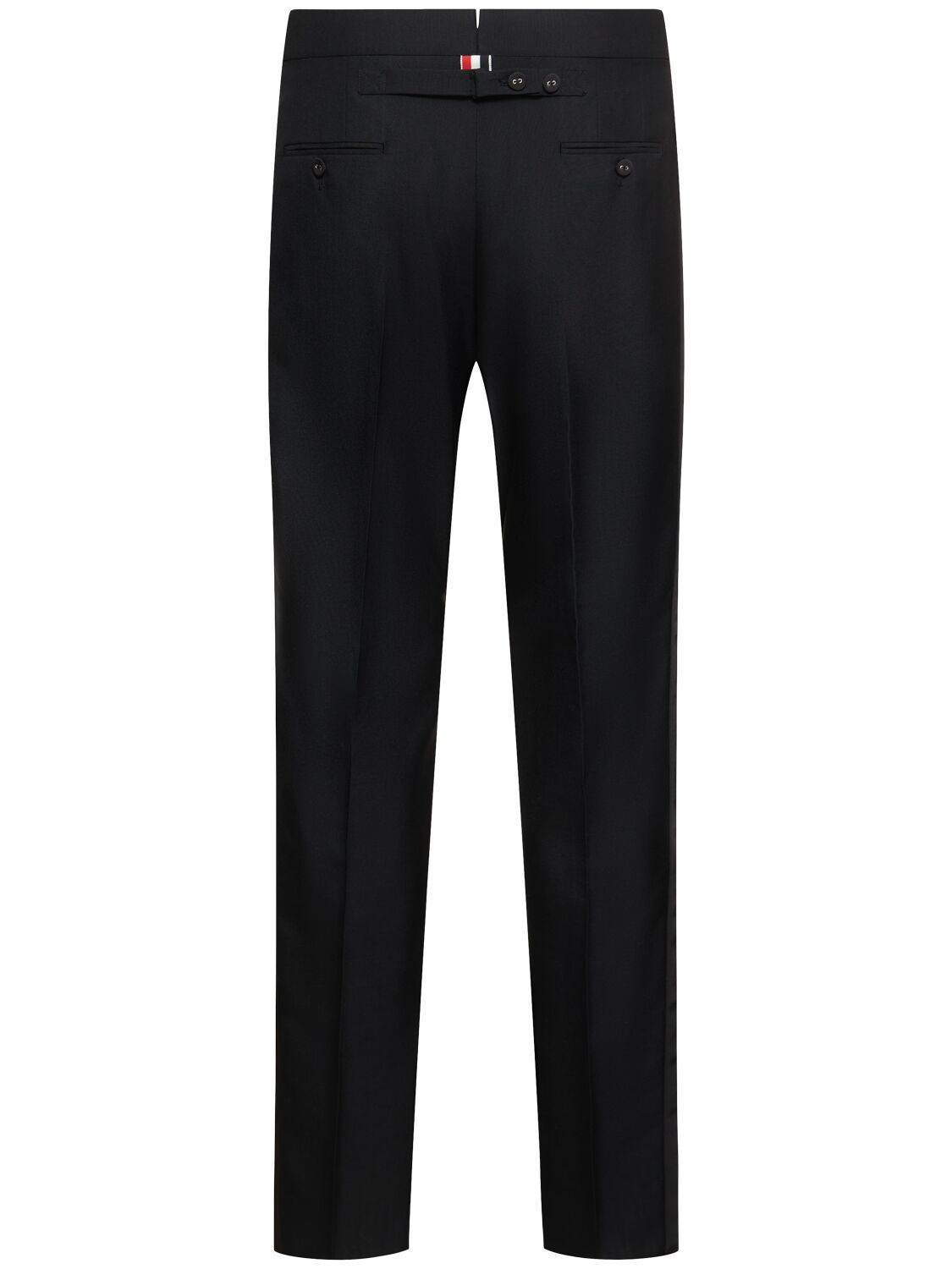 Shop Thom Browne Mid Rise Skinny Pants In Black