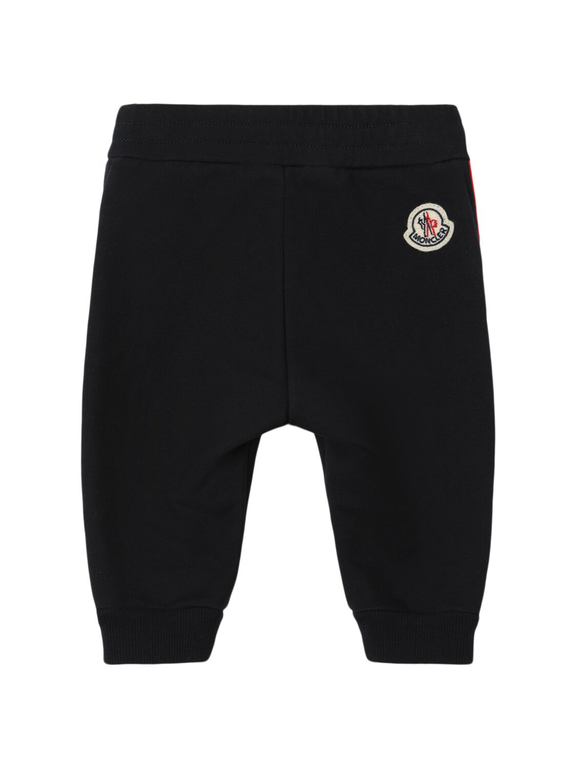 Moncler Stretch Cotton Fleece Sweatpants In Midnight Blue