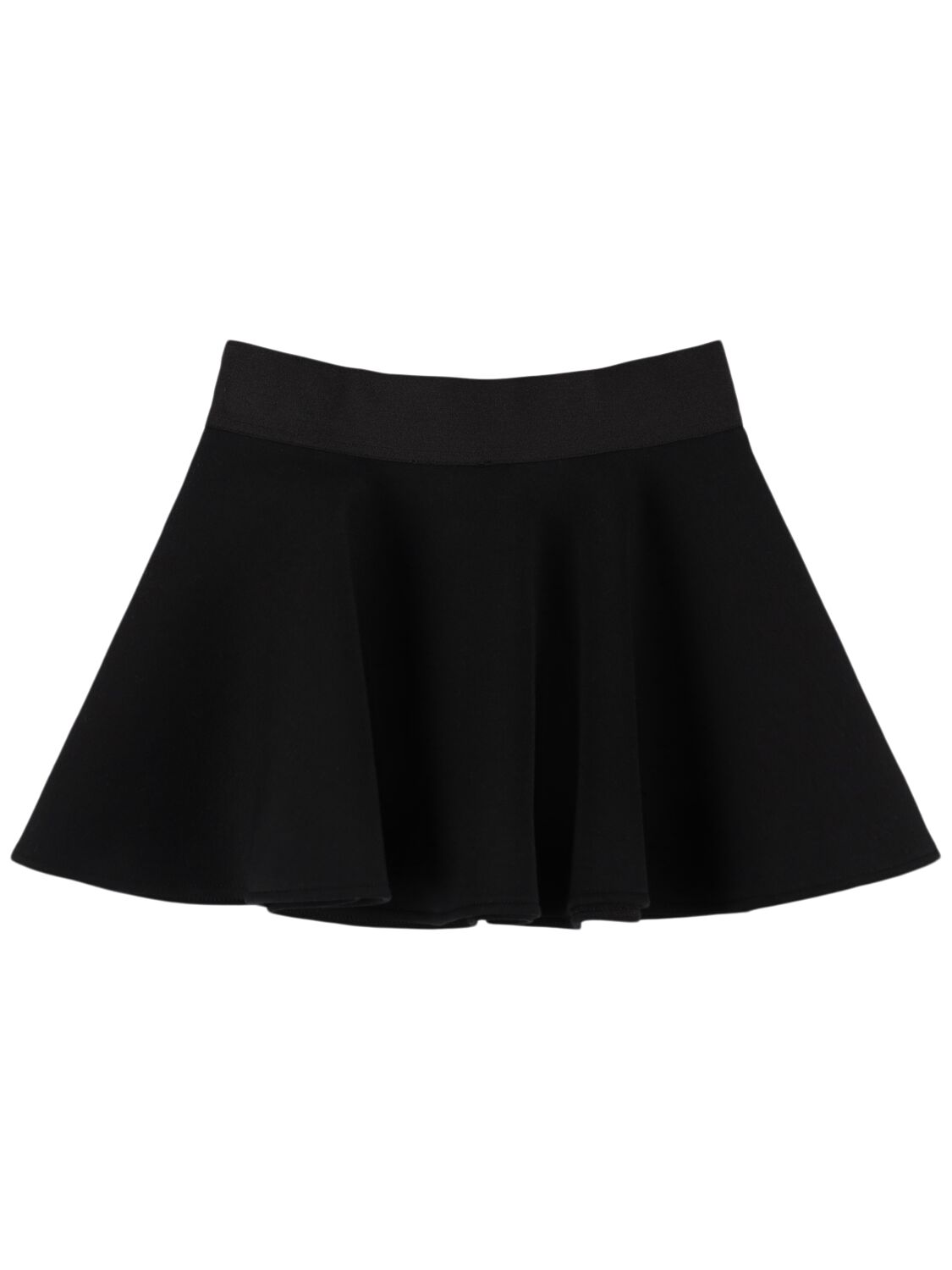 Dolce & Gabbana Pleated Cotton Skirt In Black
