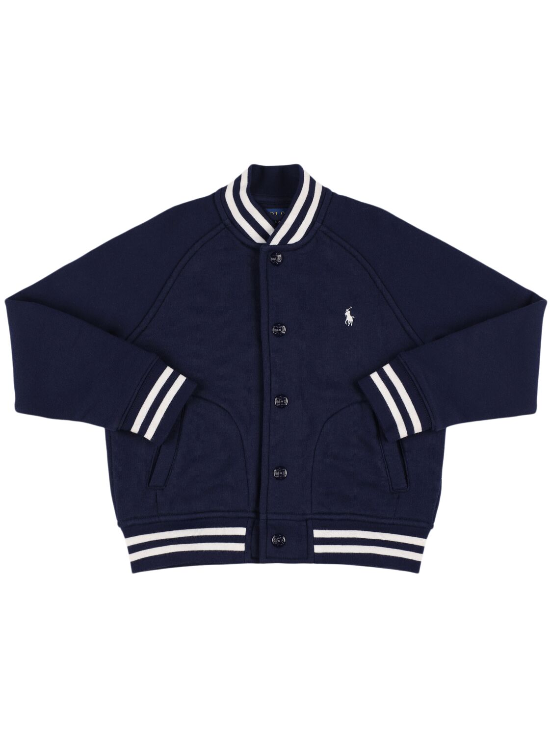 Polo Ralph Lauren Babies' Bomberjacke Mit Logostickerei In Blue