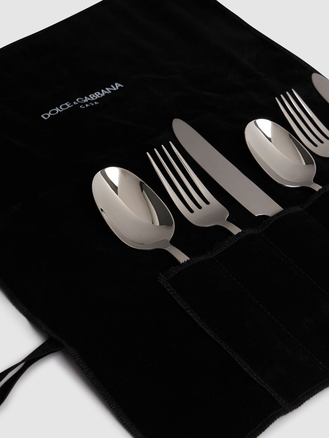 Shop Dolce & Gabbana 6-piece Cutlery Set In Silver