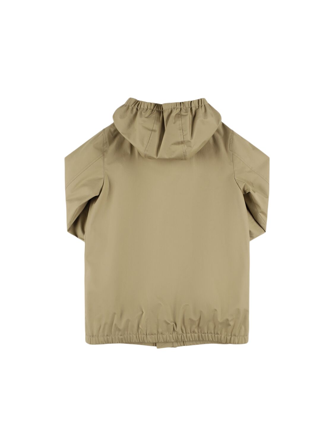 Shop Burberry Cotton Gabardine Hooded Parka In Beige