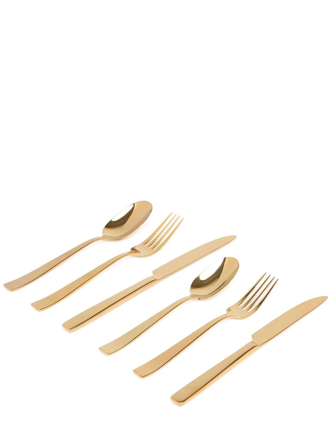 Dolce & Gabbana 6-piece Cutlery Set In Gold