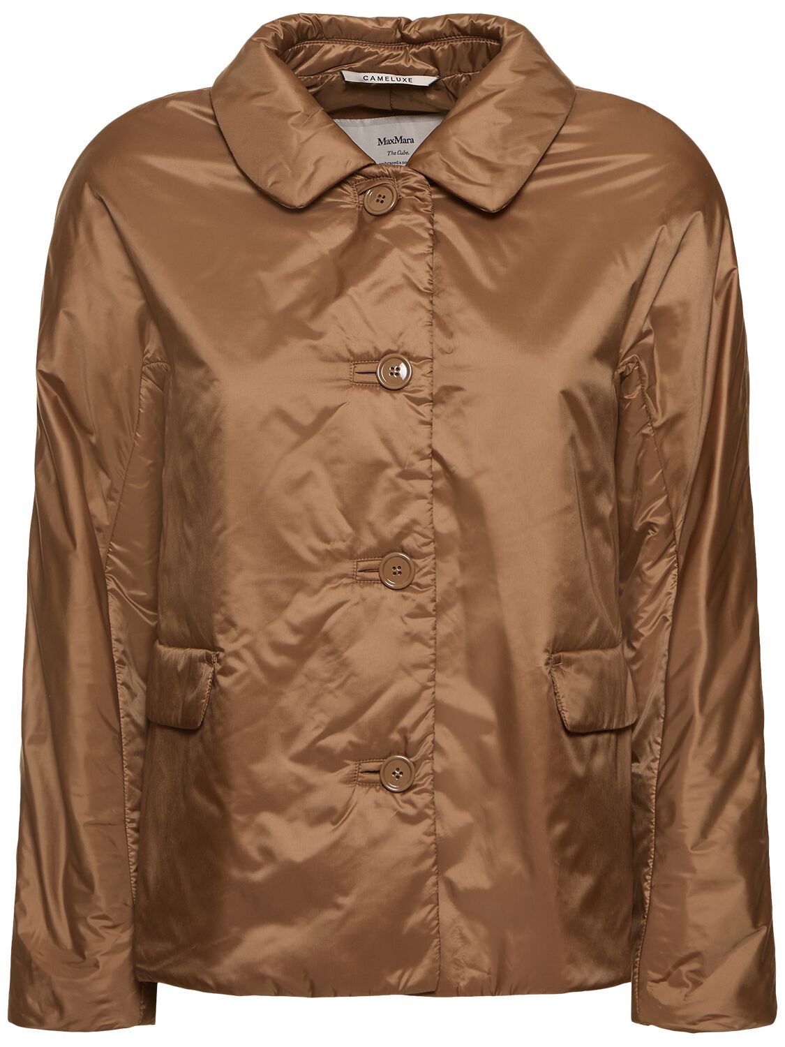 Max Mara Greens Padded Waterproof Jacket In Brown