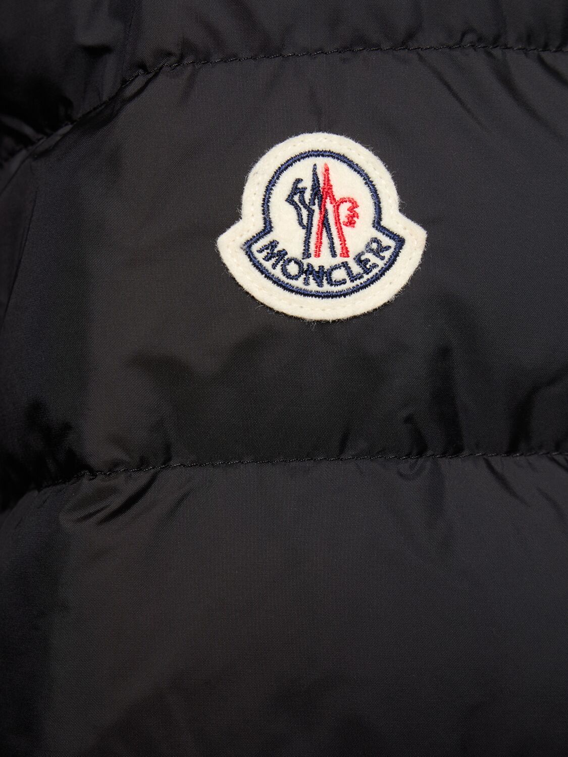 Shop Moncler Amiot Nylon Down Jacket In Black