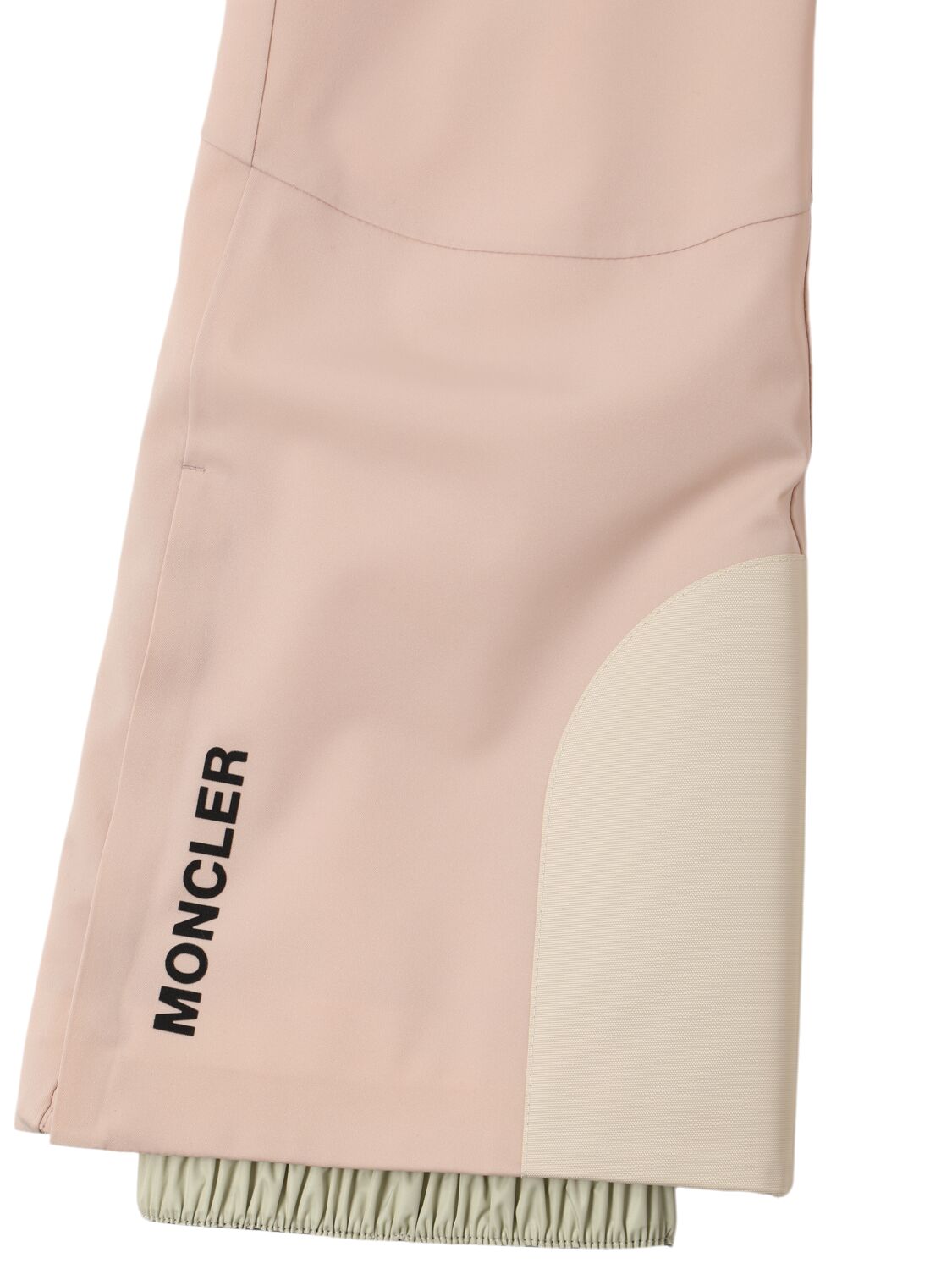 Shop Moncler High Performance Nylon Ski Pants In Rose Dust