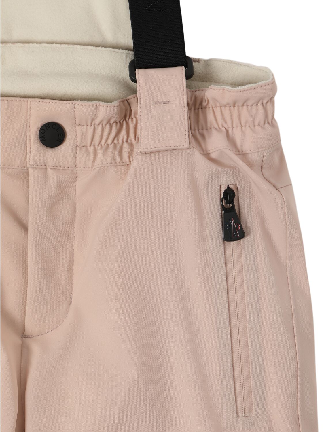 Shop Moncler High Performance Nylon Ski Pants In Rose Dust