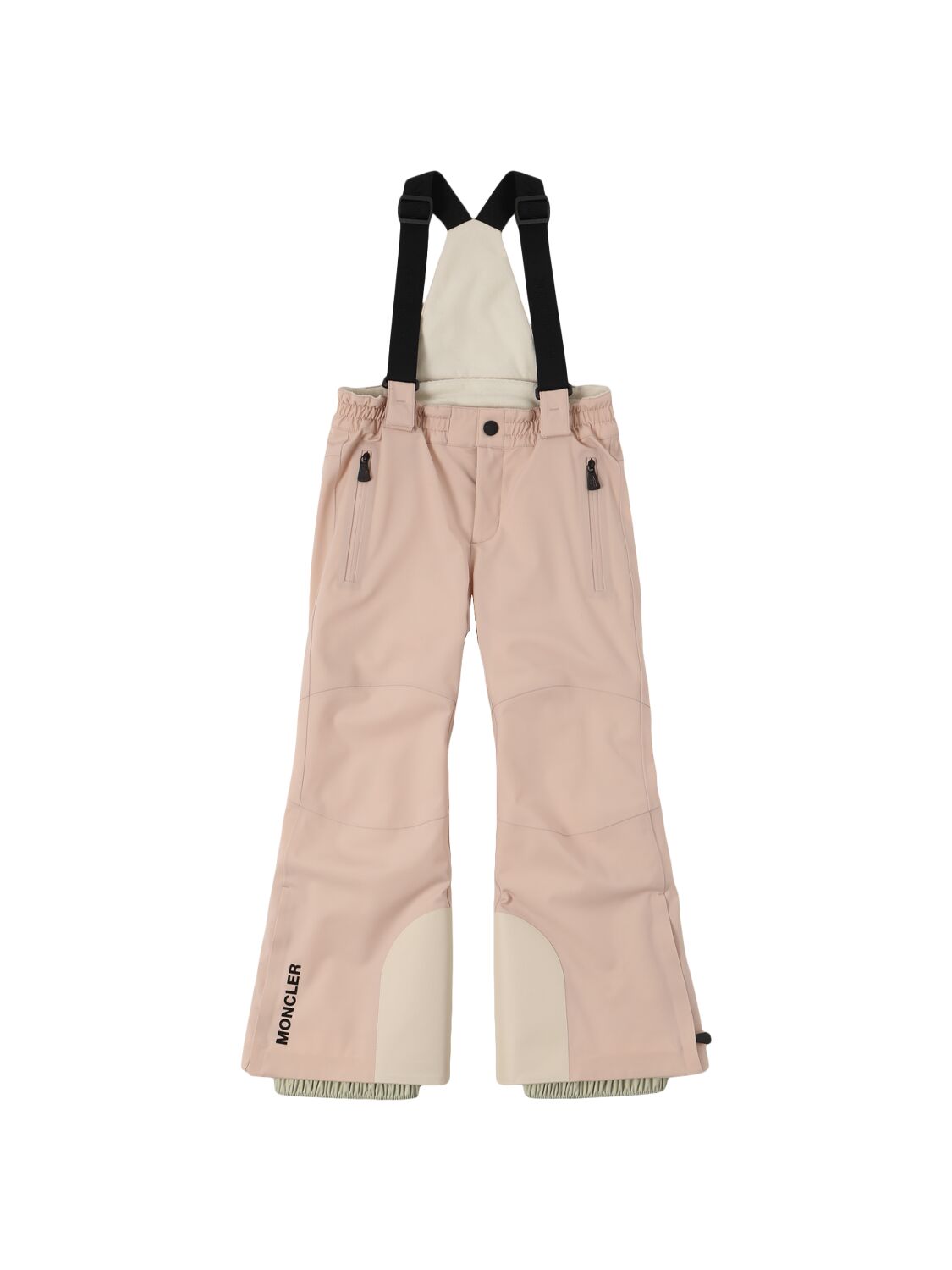 Moncler High Performance Nylon Ski Pants In Rose Dust