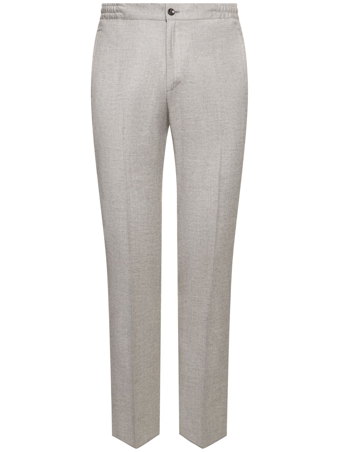 Kiton Wool Blend Pants In Grey