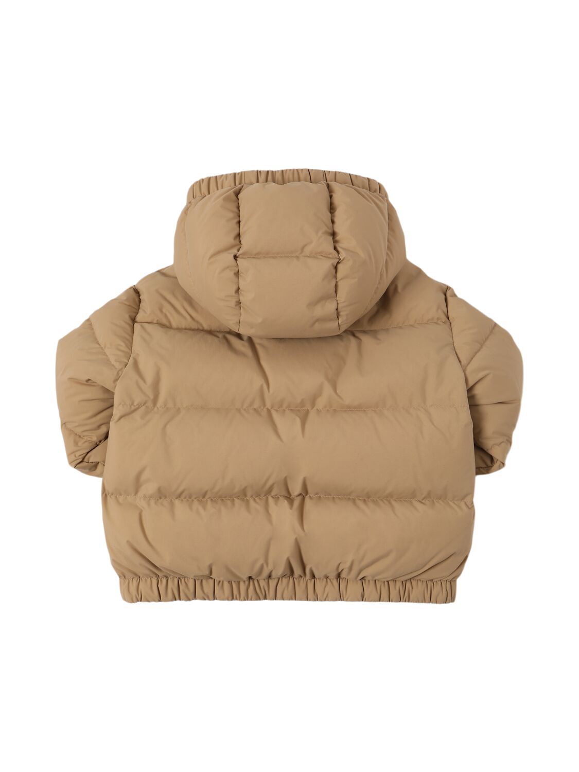 Shop Moncler Claritia Tech Down Jacket In Beige