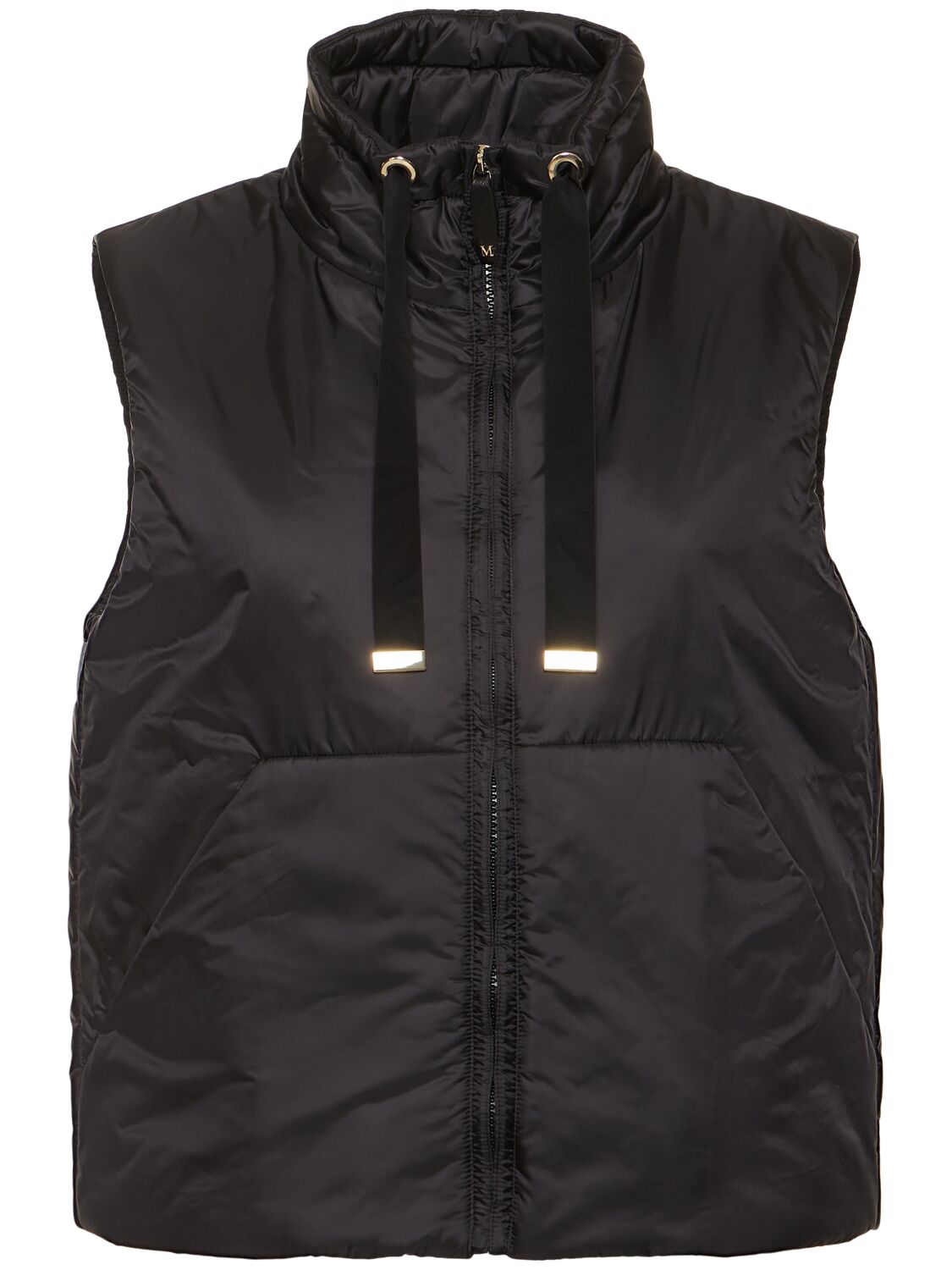 Shop Max Mara Greenvest Padded Waterproof Vest In Black