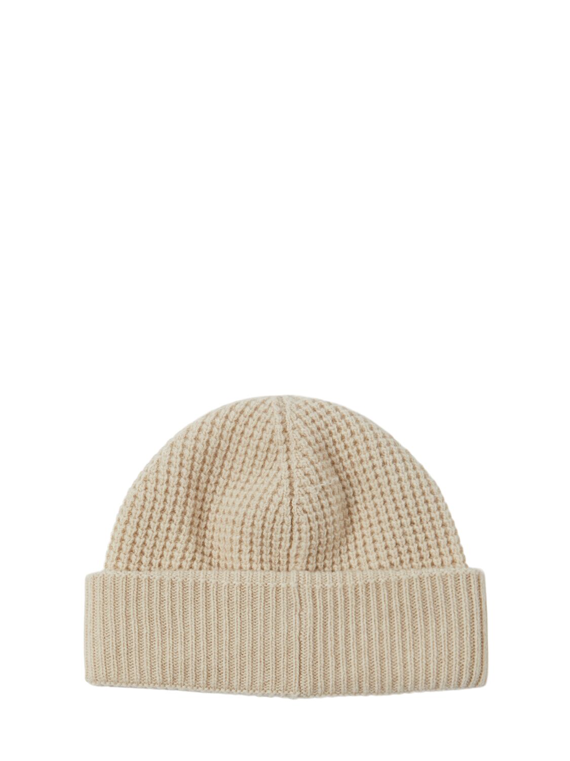 Shop Moncler Logo Detail Wool & Cashmere Beanie In White