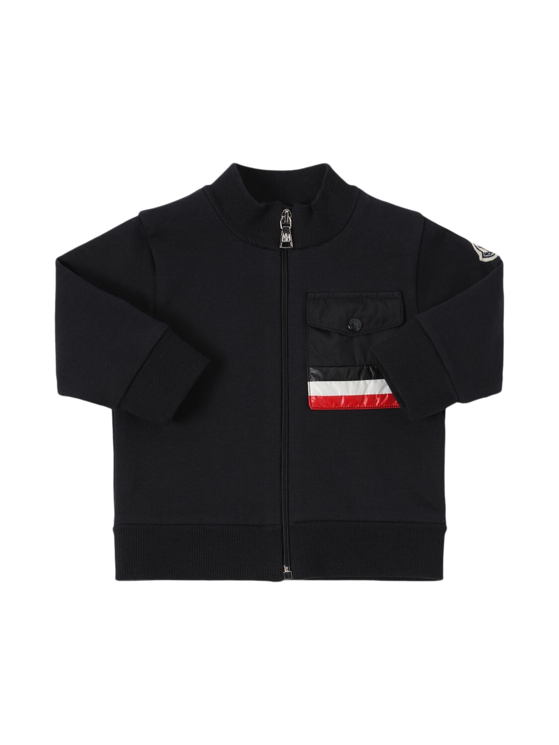 Shop Moncler Cotton Blend Sweatshirt & Sweatpants In Midnight Blue