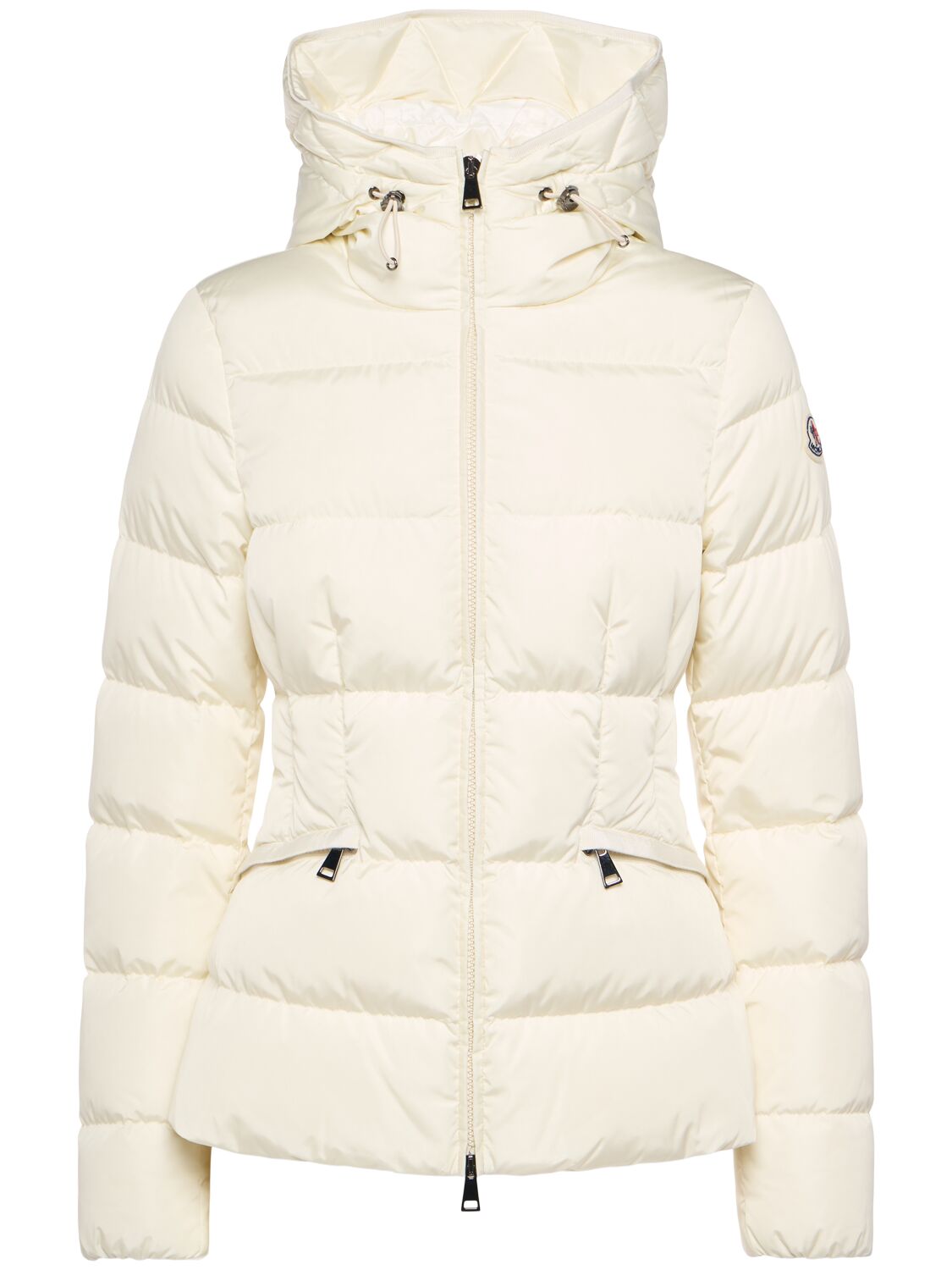 Shop Moncler Avoce Nylon Down Jacket In Off-white