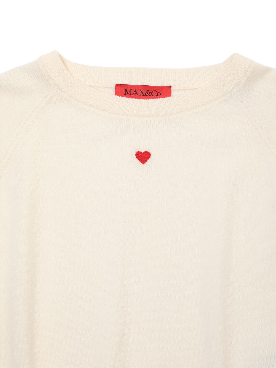 Max & Co Wool Knit Sweater In White