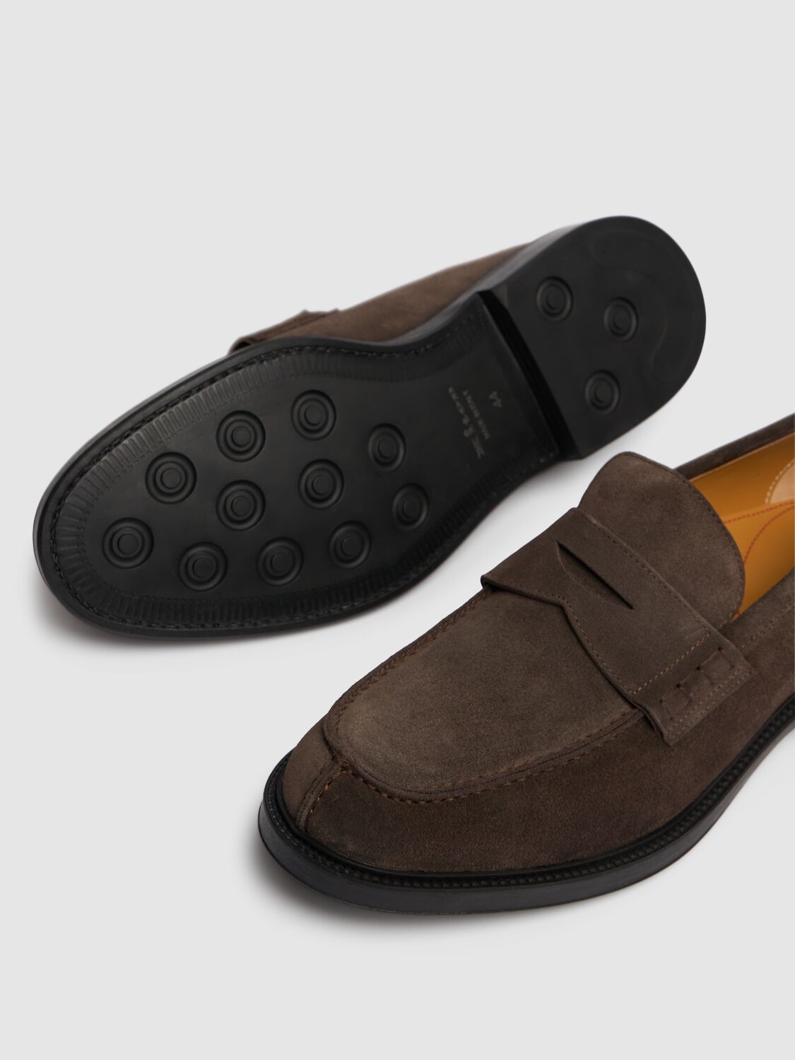 Shop Kiton Suede Loafers In Pepper