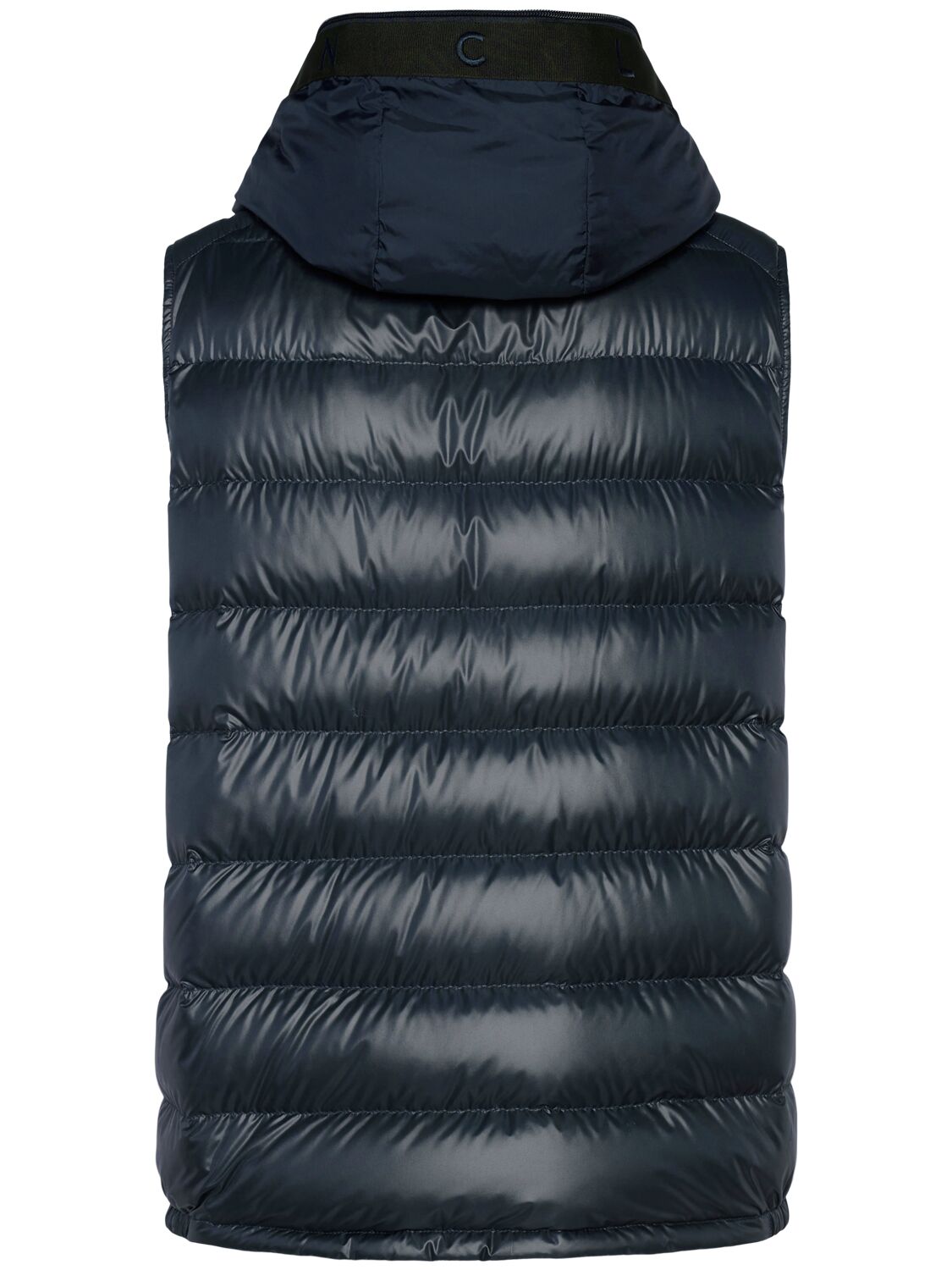 Shop Moncler Barant Tech Down Vest In Navy