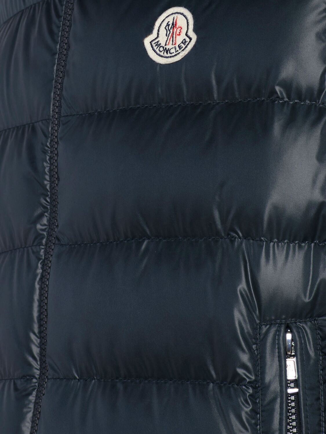 Shop Moncler Barant Tech Down Vest In Navy