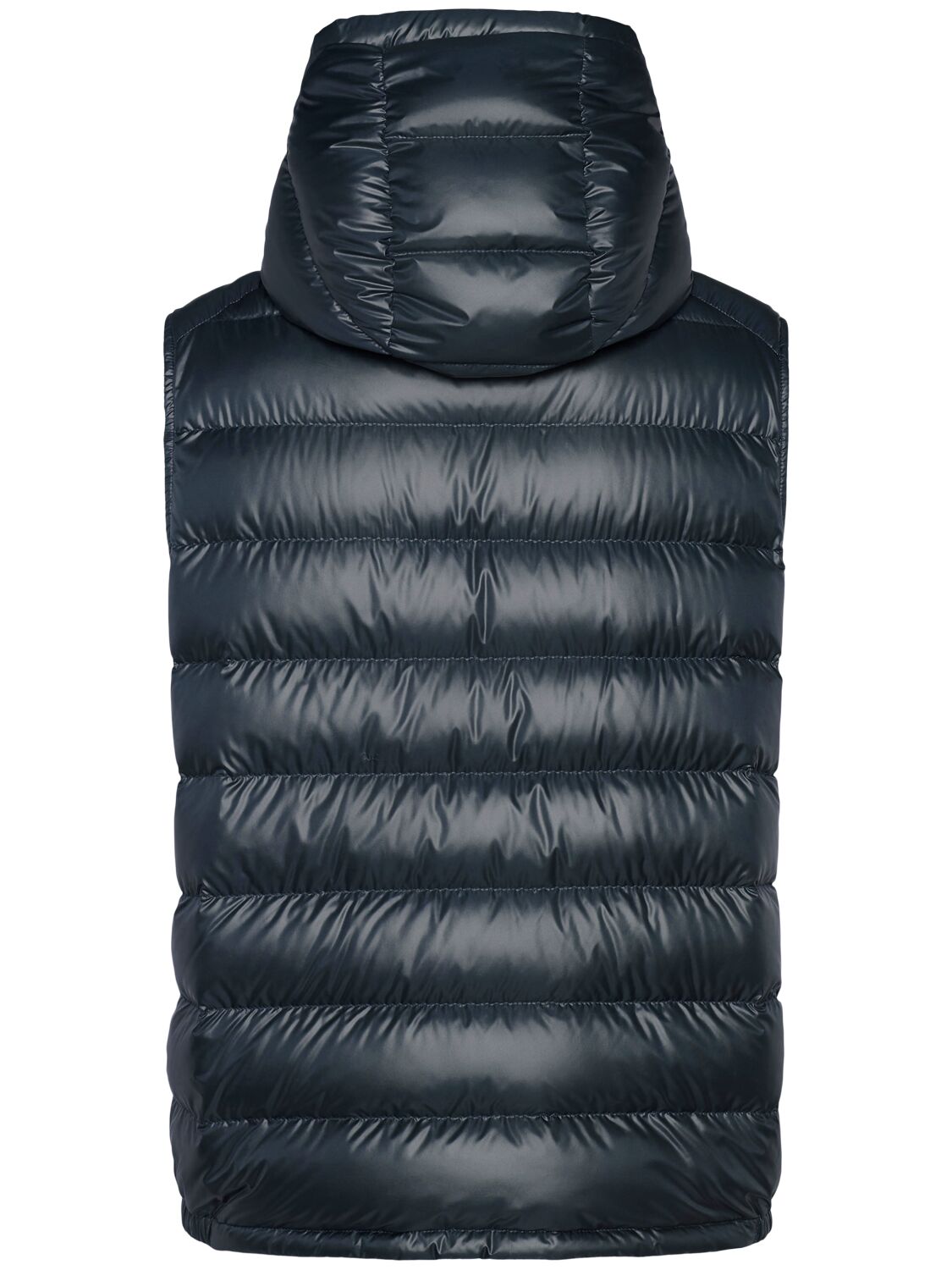 Shop Moncler Barant Tech Down Vest In Navy