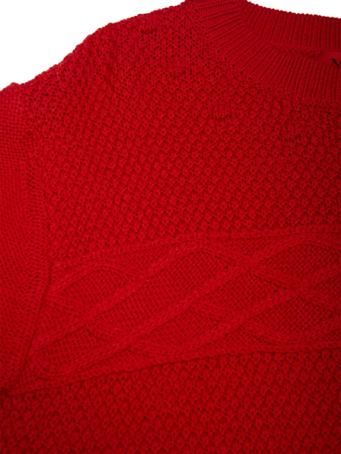 Max & Co Wool Blend Knit Sweater In Red