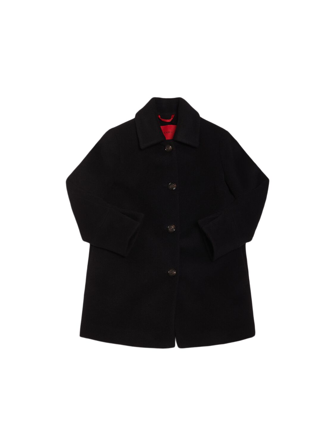 Max & Co Wool Cloth Coat In Black