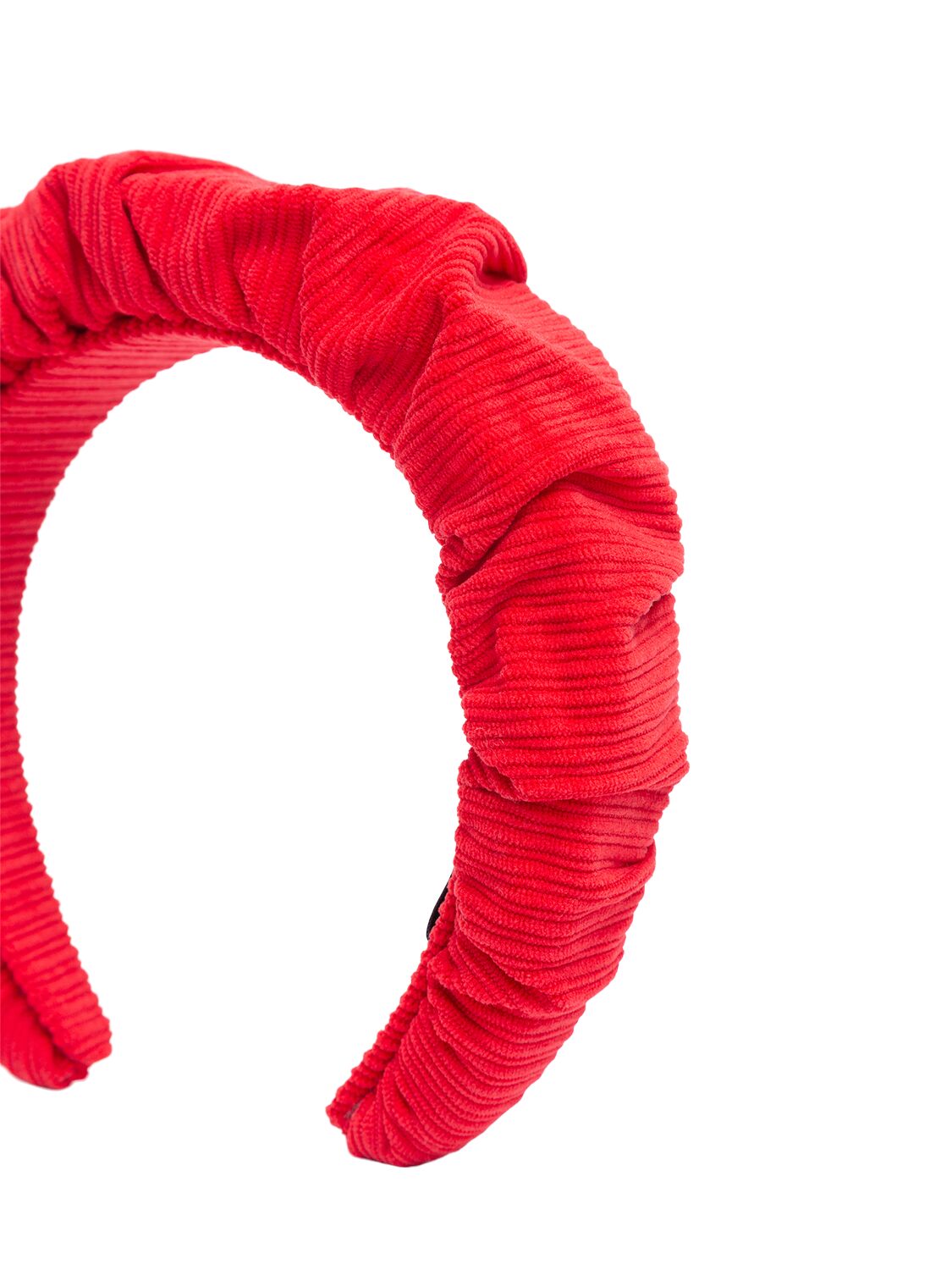 Shop Max & Co Ruffled Poly Headband In Red